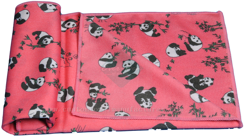 China Custom Long travel towel Wholesale kids beach towels in bulk Supplier Custom Red Printing Beach Towels Factory